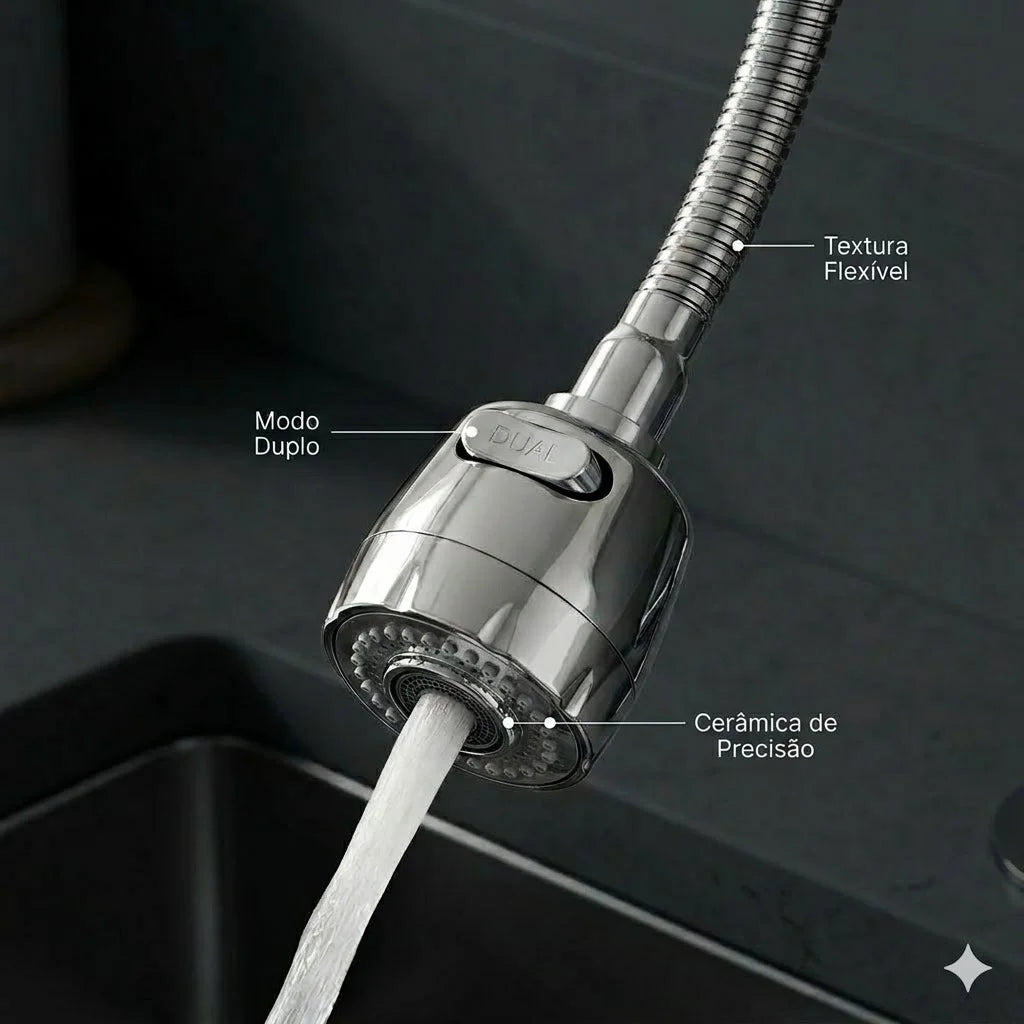 Matte Black 304 Stainless Steel Kitchen Faucet With Shower With 360 ° Rotation